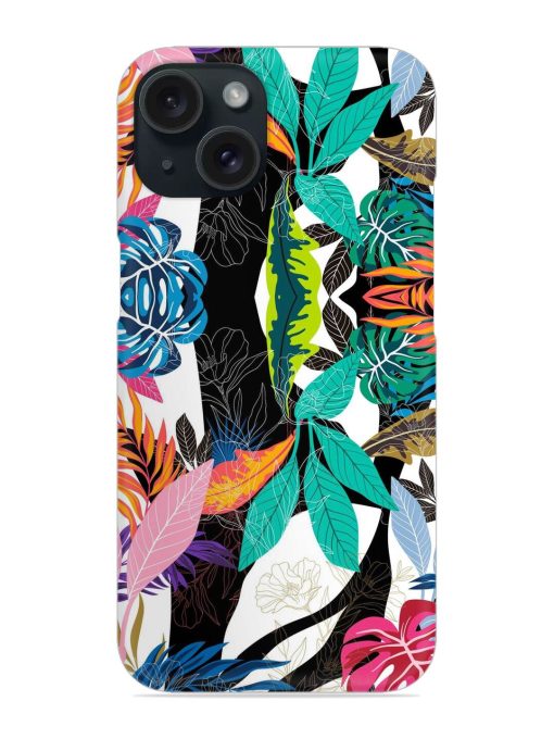 Floral Pattern Bright Snap Case Edge Zapvi