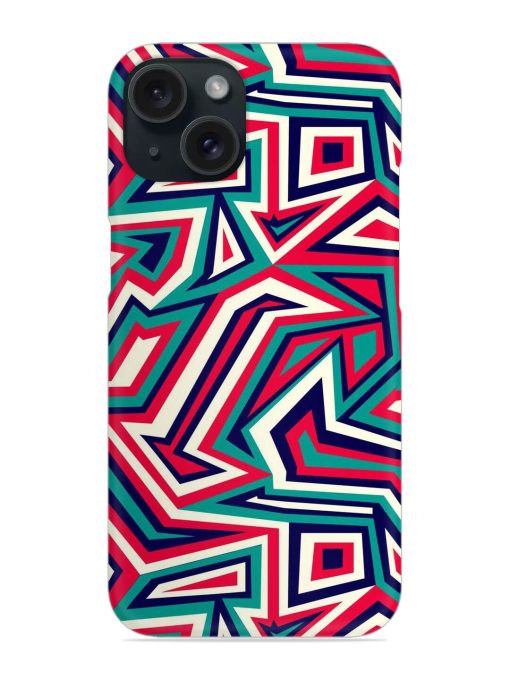 Colorful Abstract Geometric Snap Case Edge Zapvi