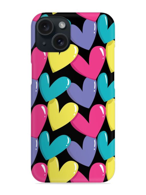 Colorful Hearts Seamless Snap Case Edge Zapvi