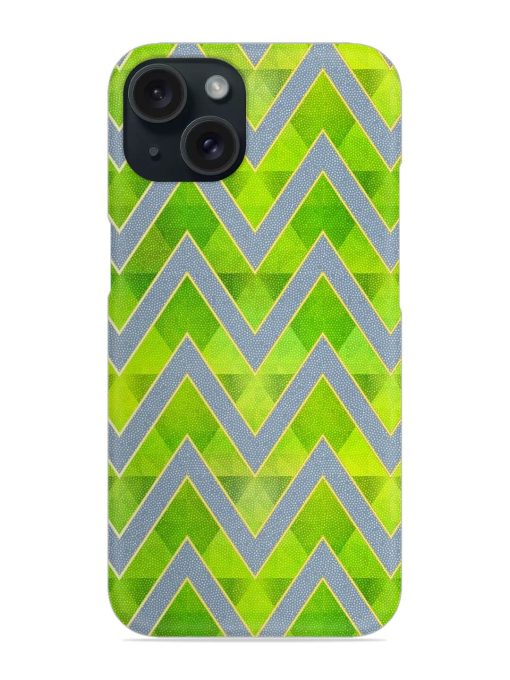 Green Zigzag Seamless Snap Case Edge Zapvi