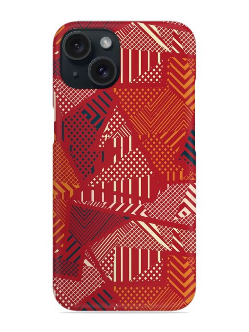 Red Color Tribal Snap Case Edge Zapvi