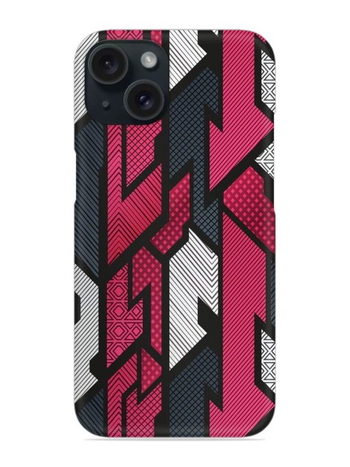 Red Geometric Vector Snap Case Edge Zapvi