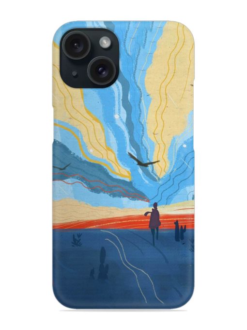 Minimal Abstract Landscape Snap Case Edge Zapvi