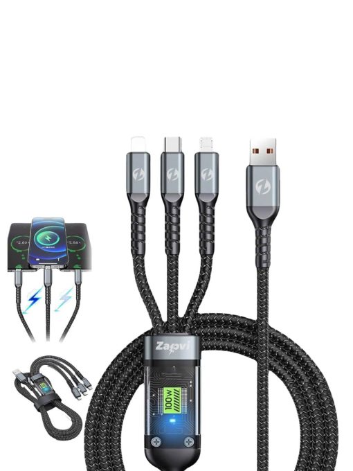 3 in1 Super Fast Charging Data Cable Edge Zapvi